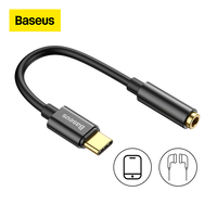 Baseus typ C do 3.5mm gniazdo słuchawkowe AUX kabel USB C słuchawki Adapter 3.5 Jack kabel Audio dla Huawei P20 Xiaomi Mi 10 1